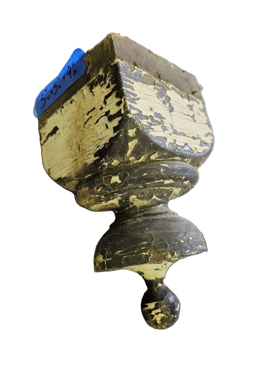 Antique Salvaged Wood Finial – Turned Architectural Element