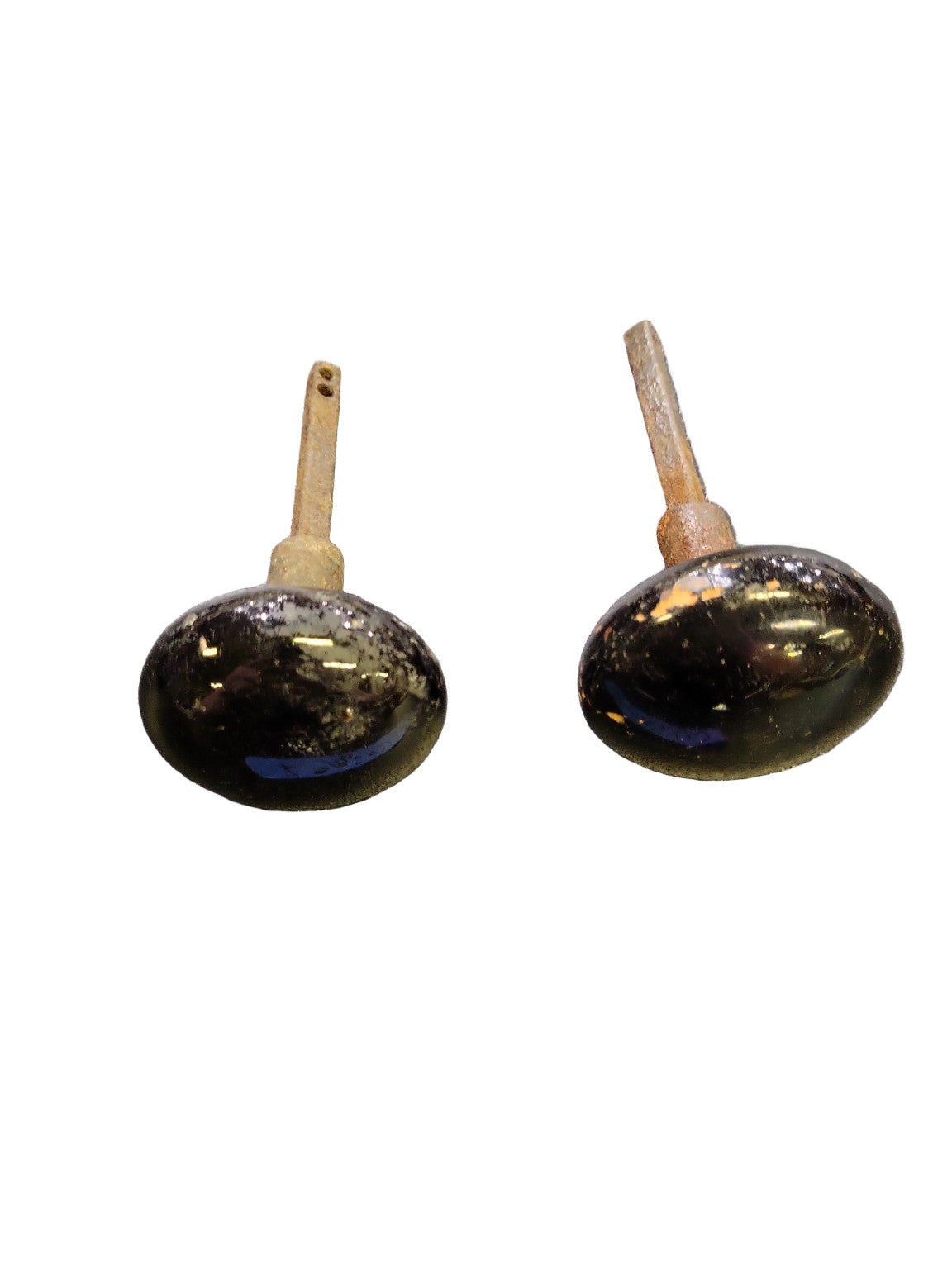 Pair of Oversized Black Porcelain Door Knobs – Salvaged Hardware