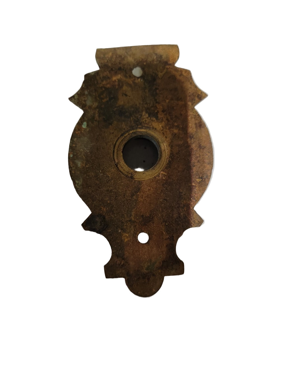 Antique Decorative Rosette Backplate – 3 ½" x 2"