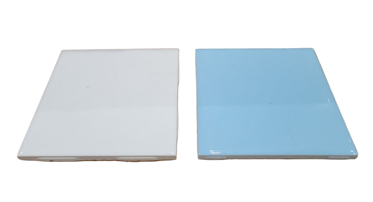 Vintage Crown Tile Box – 90 Ceramic Tiles, Blue & White Mix