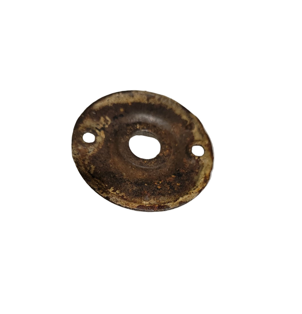 Antique Round Brass Rosette – 2" Backplate