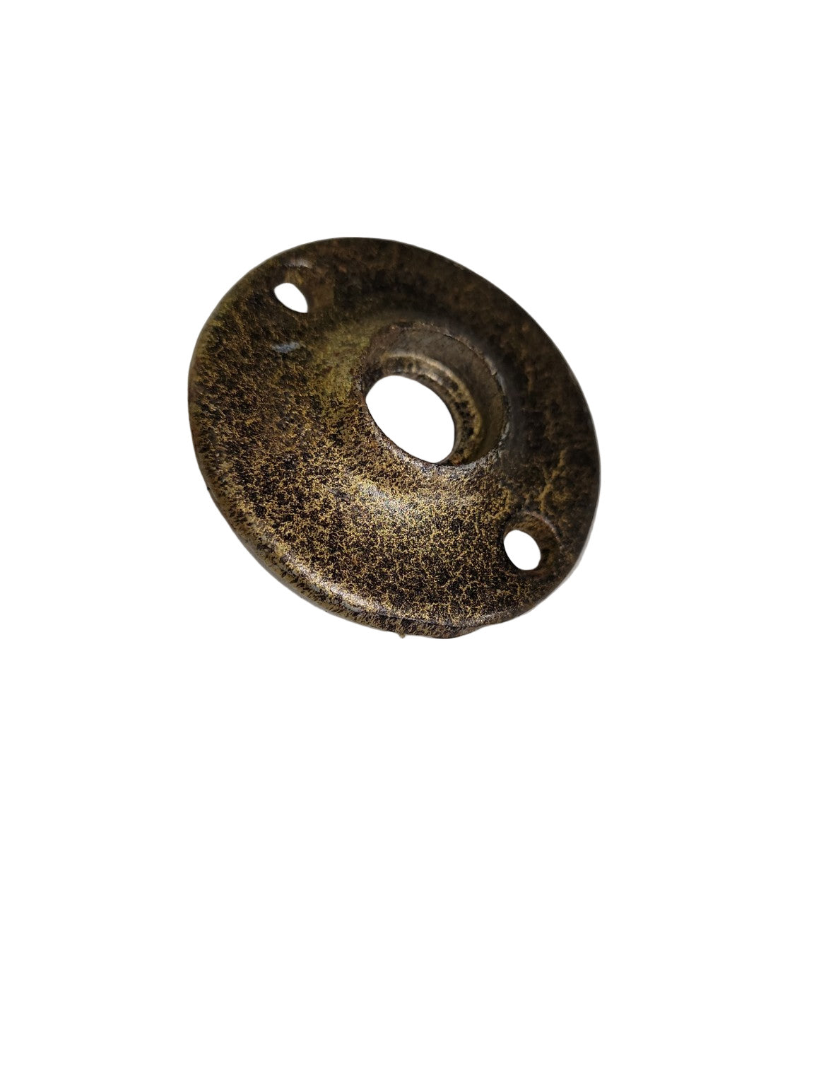Antique Round Brass Rosette – 2" Backplate
