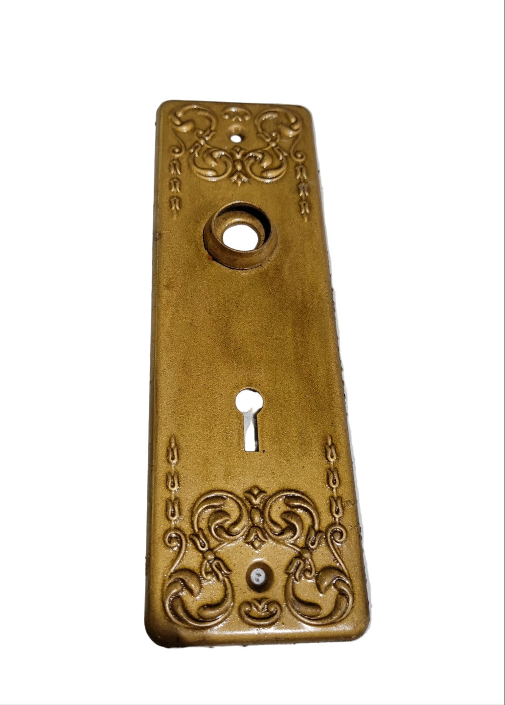 Antique Wrought Bronze "Clifton" Pattern Keyhole Door Plate – Reading Hardware Co.