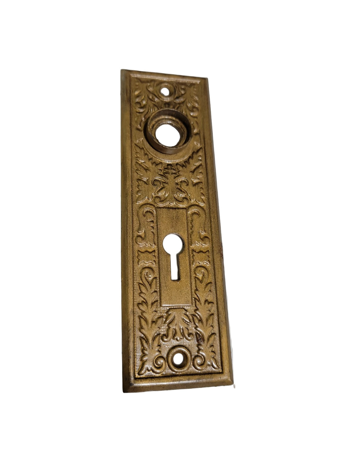 Ornate Antique Backplate – Acanthus & Scroll Design