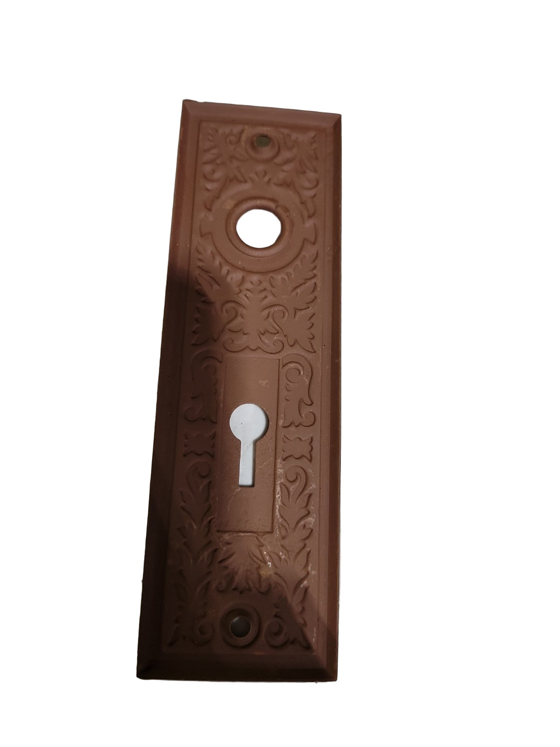 Ornate Antique Backplate - Acanthus & Scroll Design - Brown Finish