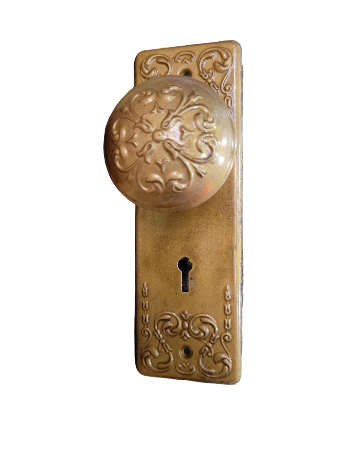Clifton Pattern Door Knob Set by Reading Hardware Co. (Pat. 1911)