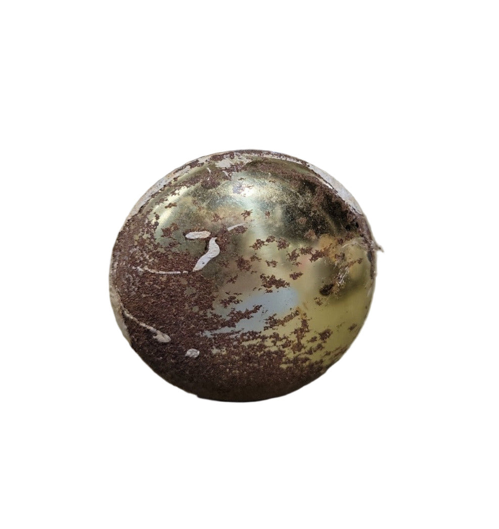 Antique Brass-Plated Steel Doorknob Set – 2 ¼" x 4"