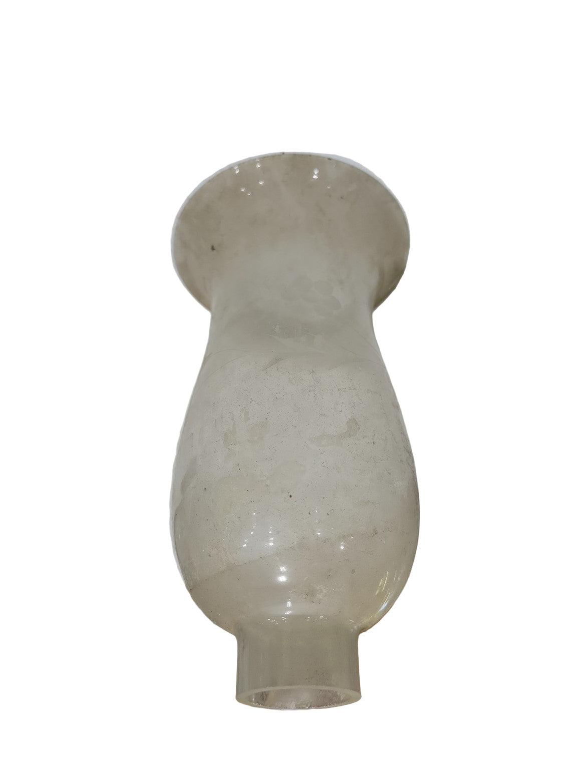 Antique Etched Glass Light Shade – Flared Bell Form (Early 20th Century)