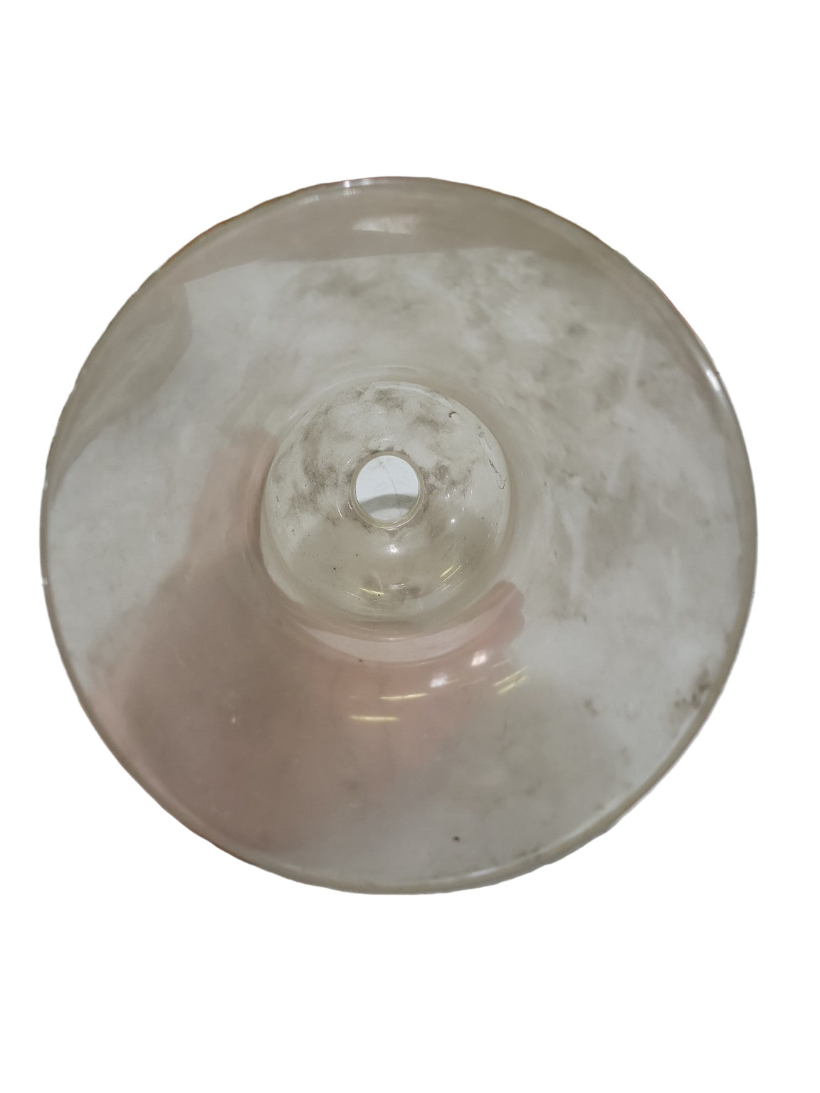Vintage Clear Bell Glass Light Shade – 6 ½" Diameter x 11 ½" Tall