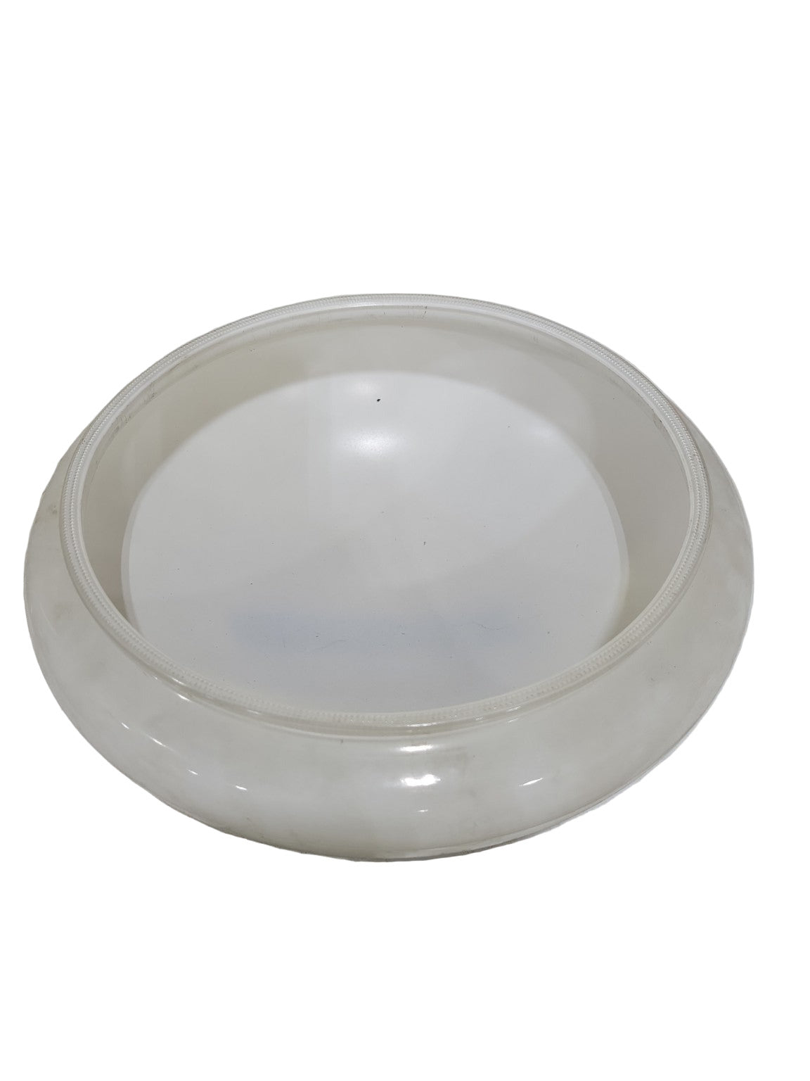 Vintage Frosted Glass Dome Ceiling Shade – 12" Diameter x 5" Tall