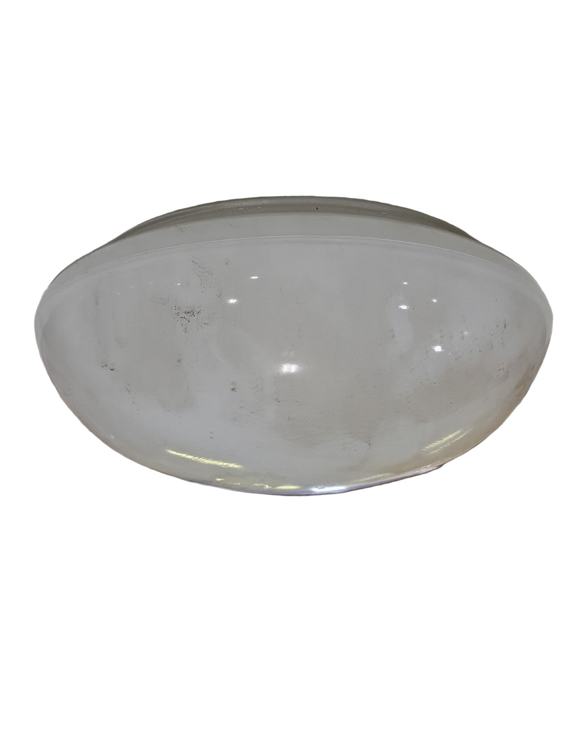 Vintage Frosted Glass Dome Ceiling Shade – 12" Diameter x 5" Tall