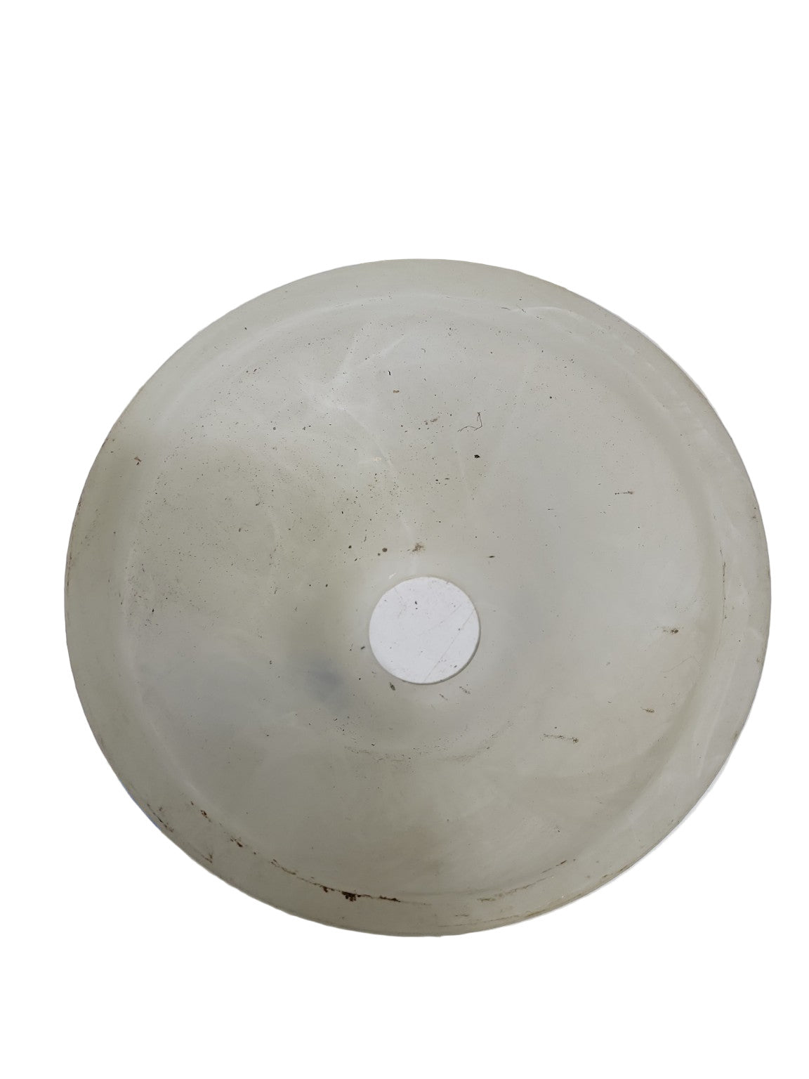 Vintage Frosted Glass Bell Shade – 7 ½" Diameter x 4" Tall