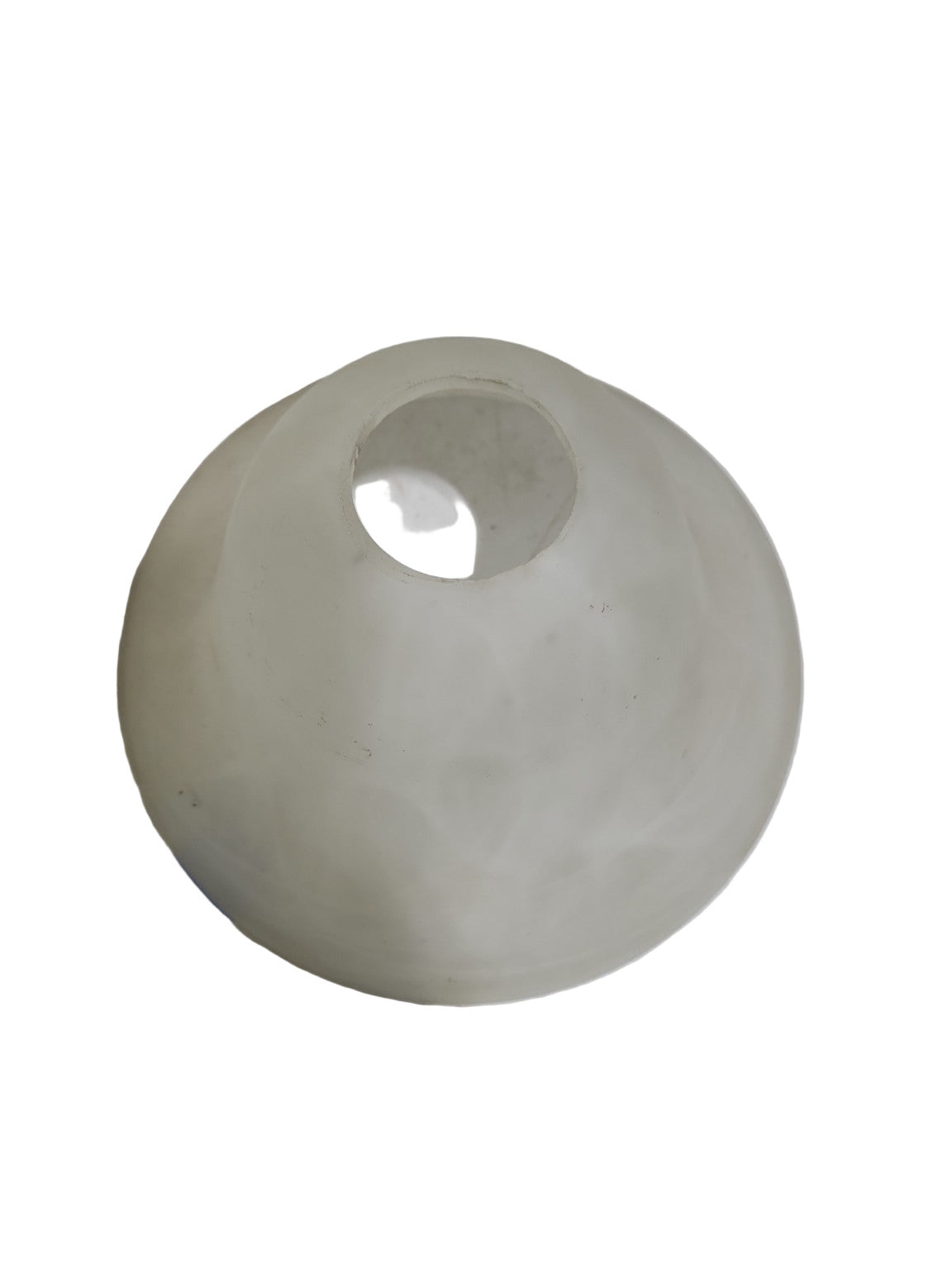 Vintage Frosted Glass Bell Shade – 7 ½" Diameter x 4" Tall