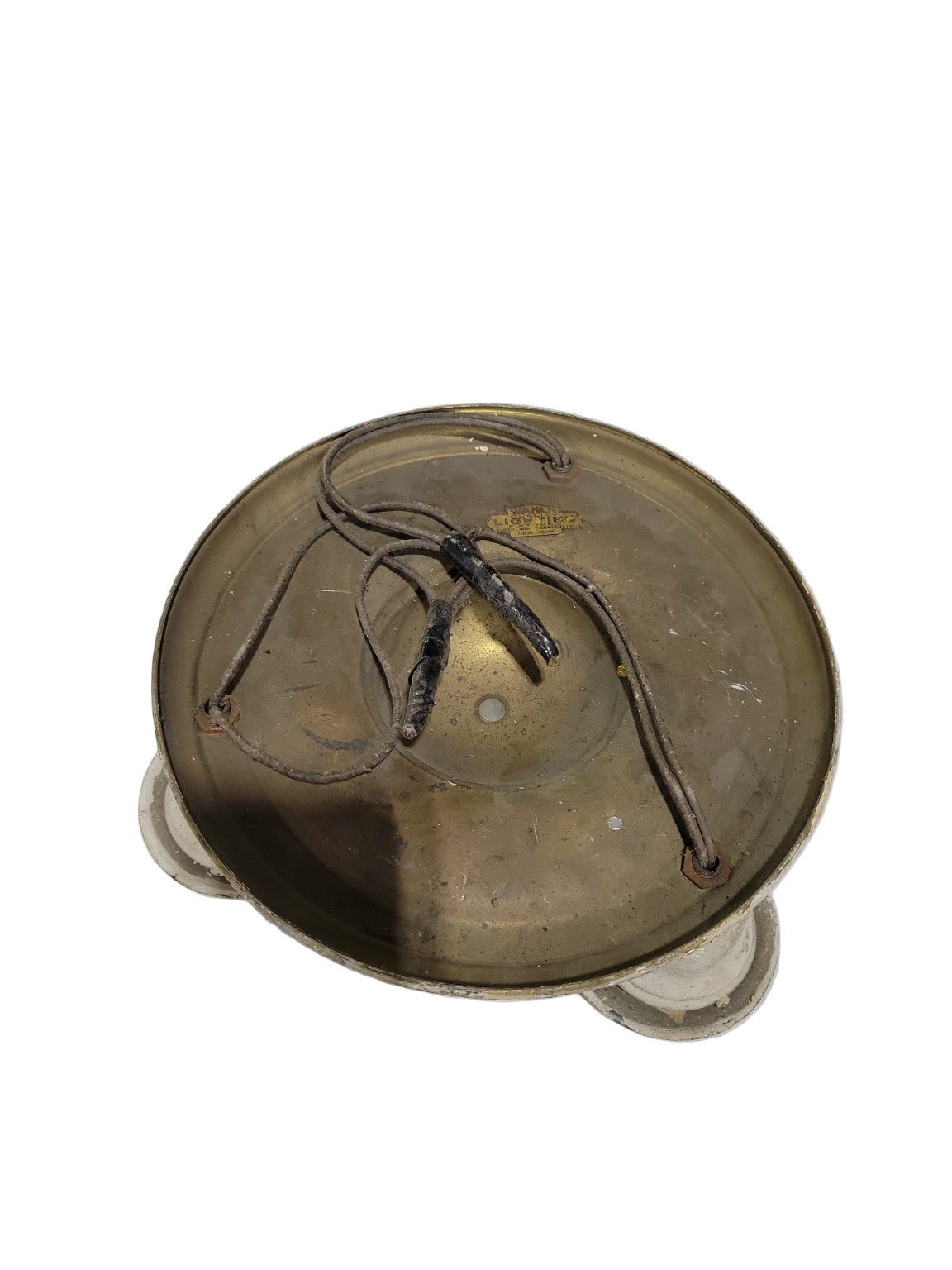 Antique Wahl Lighting Co. 3-Light Ceiling Fixture – 11" Diameter x 4 ½" Tall