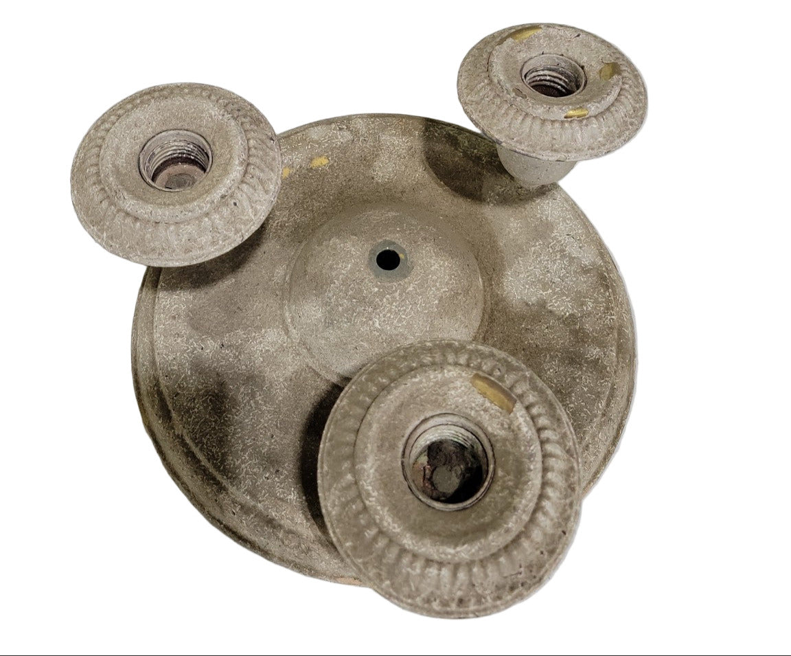 Antique Wahl Lighting Co. 3-Light Ceiling Fixture – 11" Diameter x 4 ½" Tall