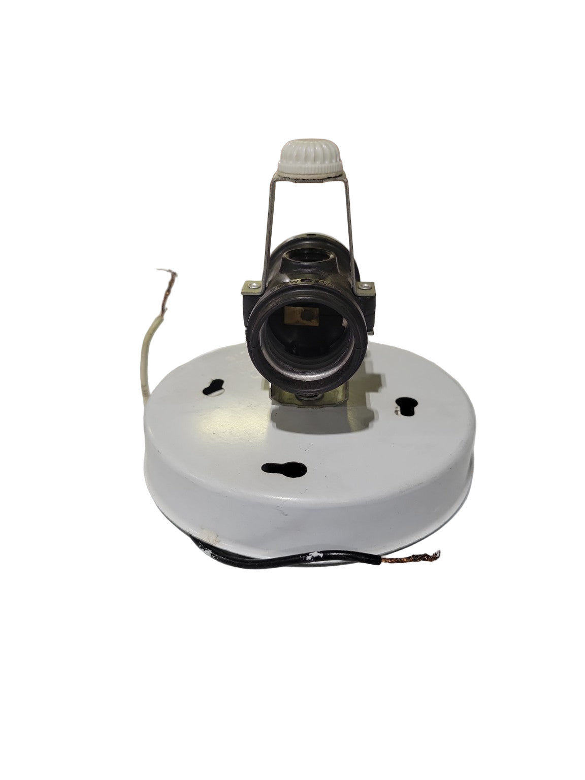 Vintage Ceiling Light Fixture Base with Adjustable Socket and Turn Knob