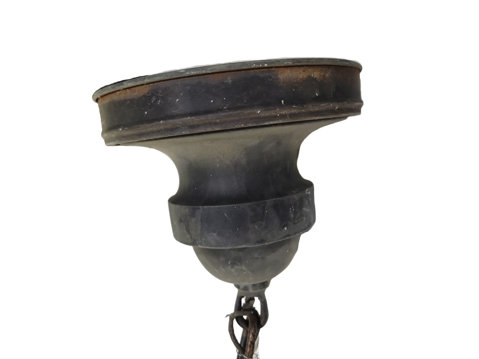 Vintage Industrial Pendant Light Fixture – 6½" Diameter x 25" Drop