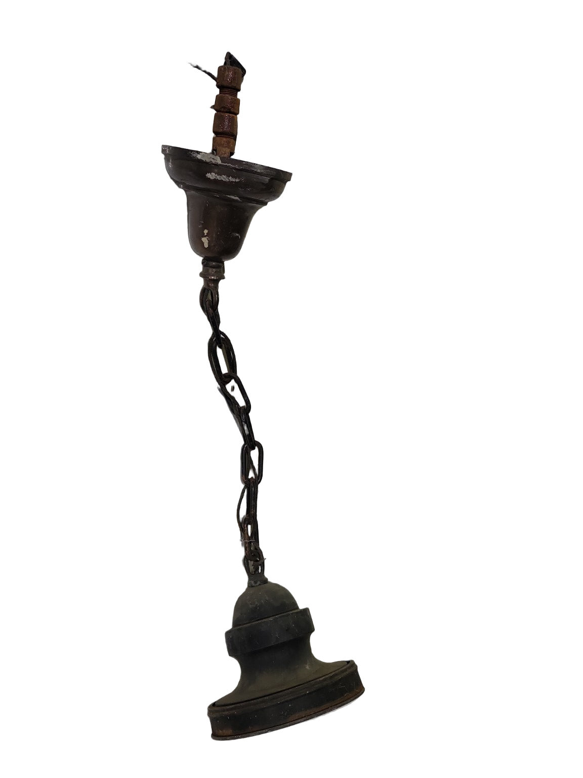 Vintage Industrial Pendant Light Fixture – 6½" Diameter x 25" Drop