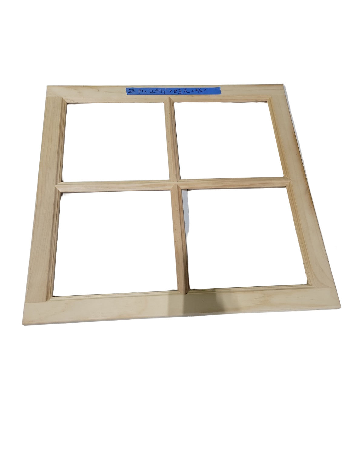 Decorative Vintage-Style Four-Light Wood Craft Frames (No Glass)