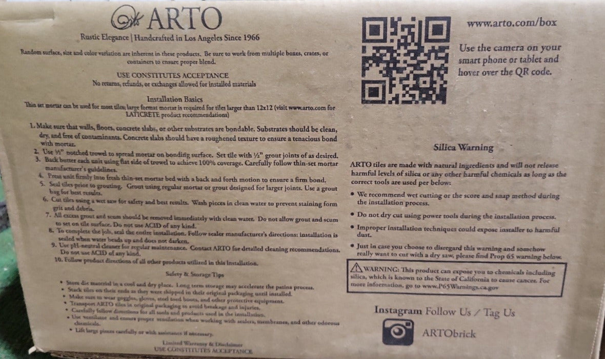 Arto Handcrafted Concrete Tile Lot – Round & Rectangular Set