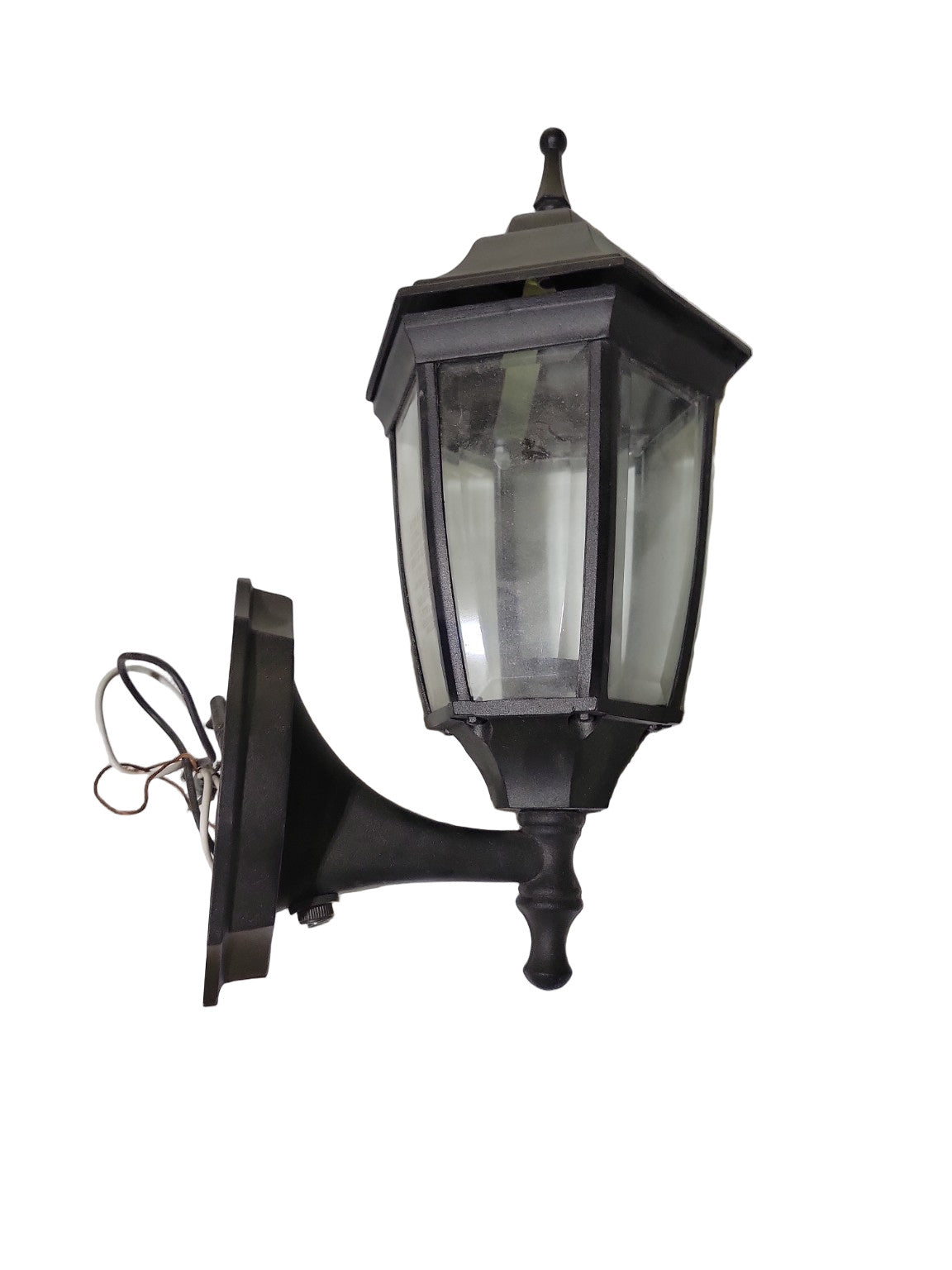 Traditional Black Outdoor Wall Lantern – 5 ¾" x 7" x 13"