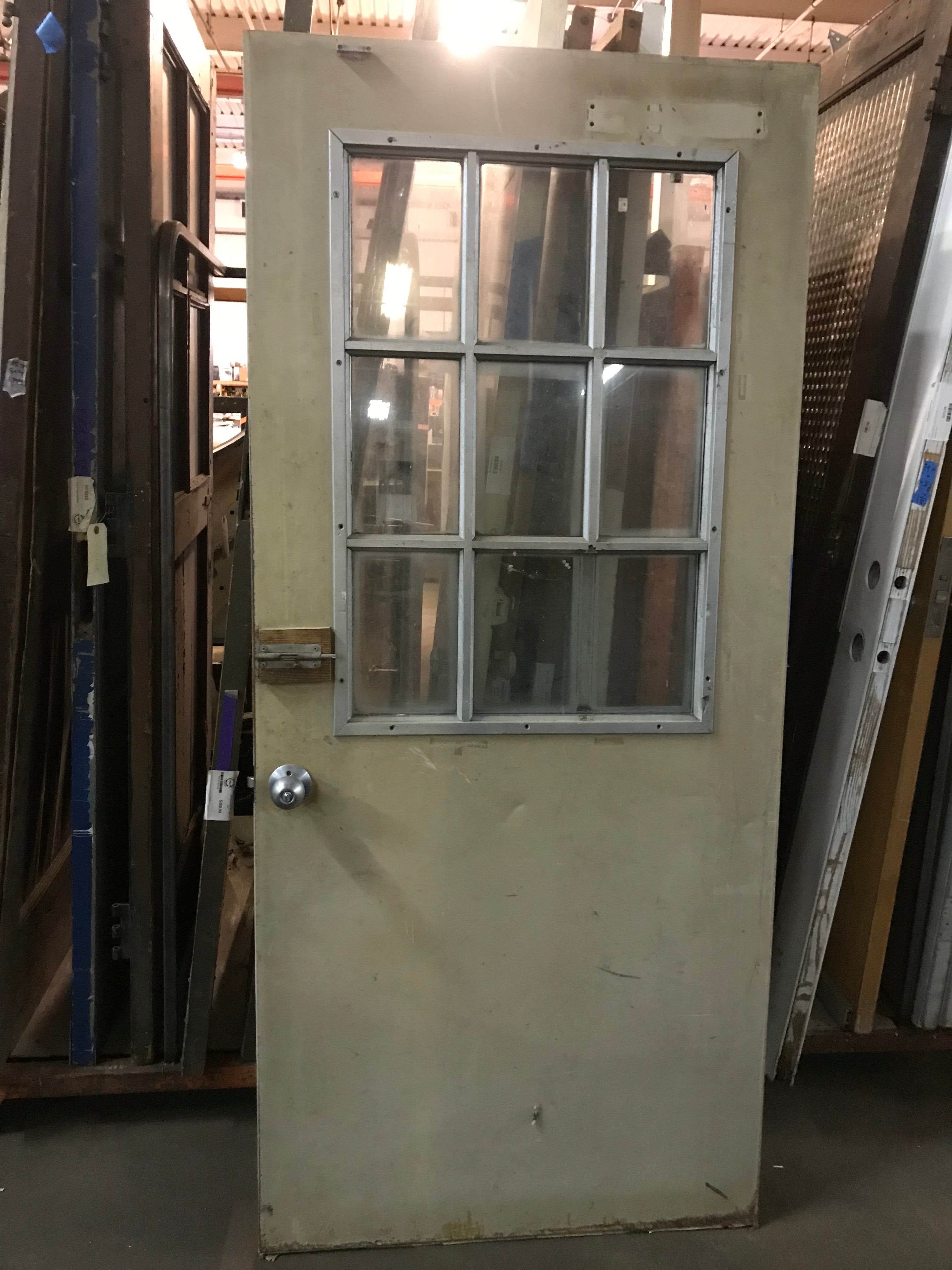 9-Lite Metal Entry Door - 35 1/2” x 79 3/8”