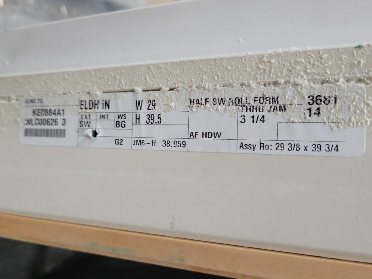 Marvin Double-Hung Windows – 6 Over 6 Lite, Aluminum Clad Exterior / Natural Wood Interior (29 ⅜" x 39 ½" x 4 ⅜")