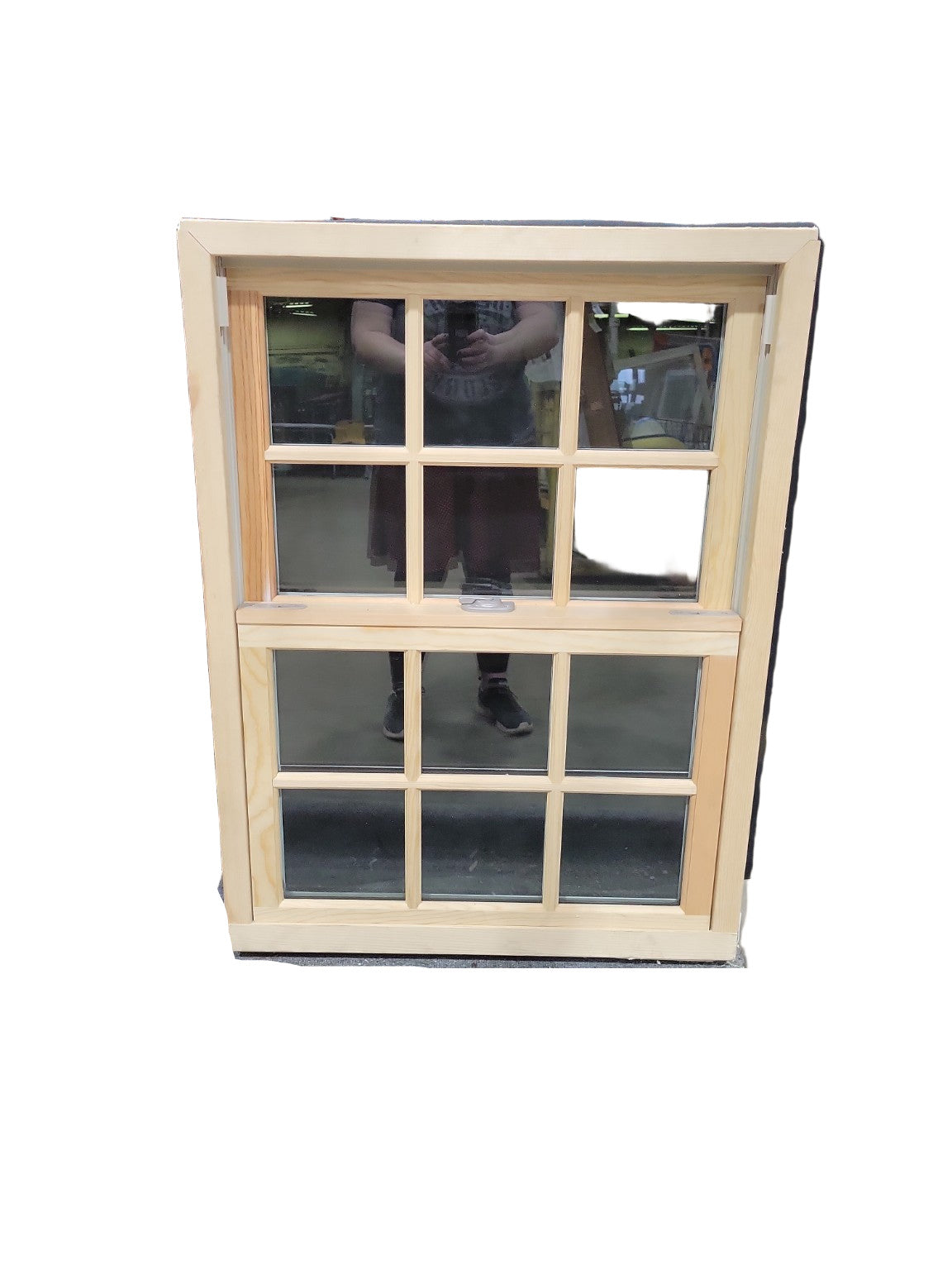 Marvin Double-Hung Windows – 6 Over 6 Lite, Aluminum Clad Exterior / Natural Wood Interior (29 ⅜" x 39 ½" x 4 ⅜")