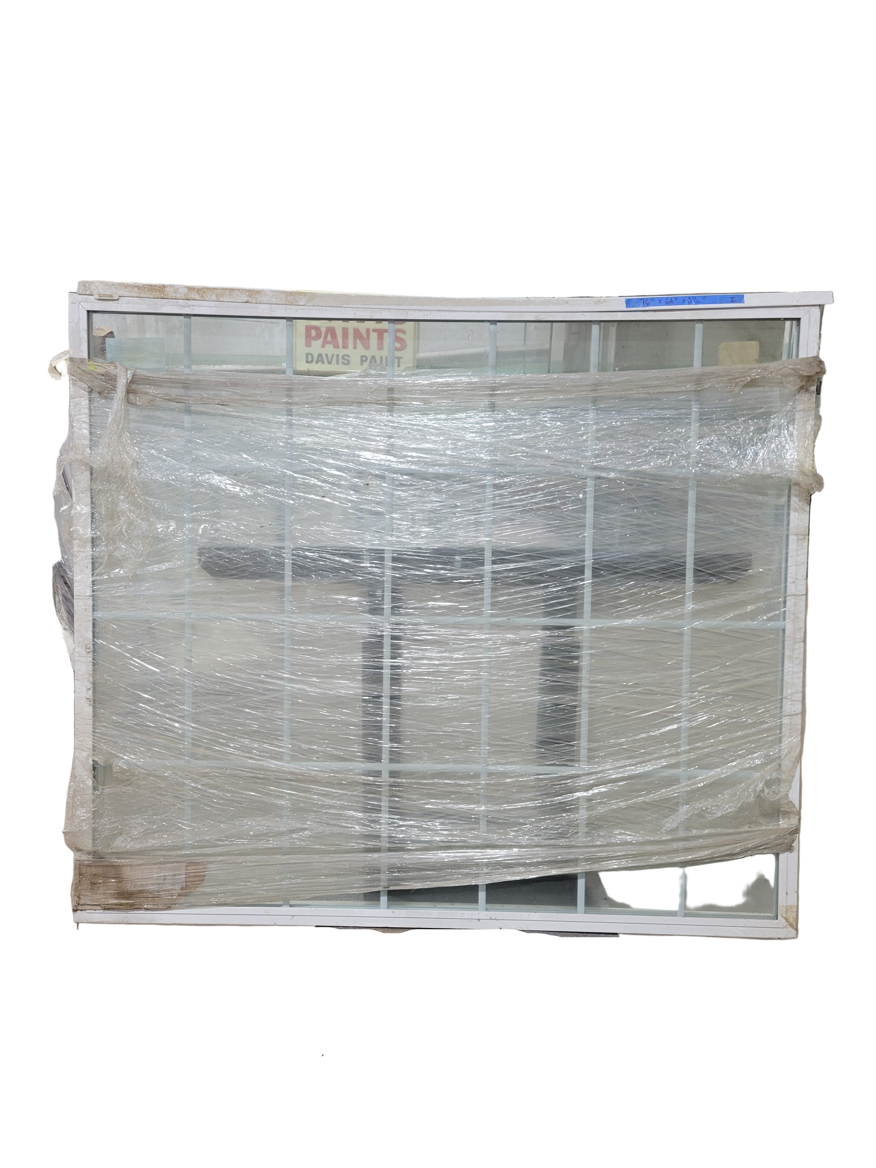 Alside Window Company Model 0914 – Fixed Lite Picture Window with Divided Grid, White Vinyl (76" x 66" x 3 ½") <br>