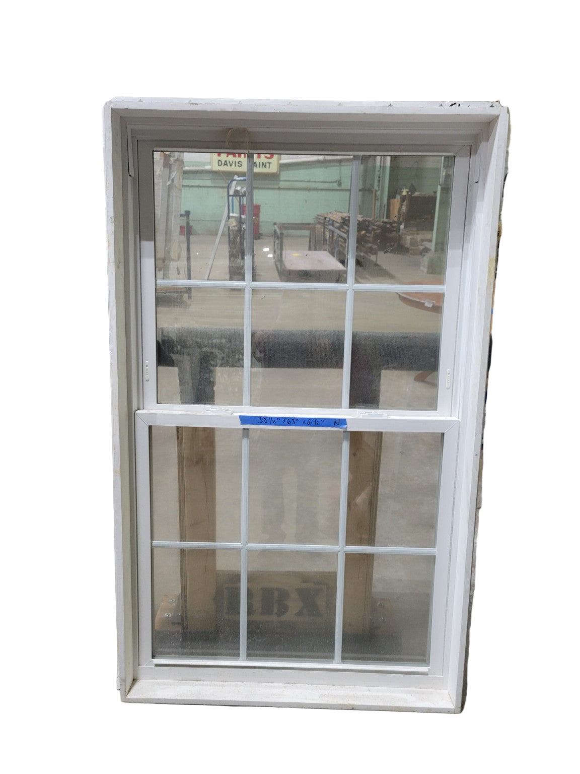 Contour Colonial White Vinyl Double Hung Window – Factory Mulled, Grid Light Design