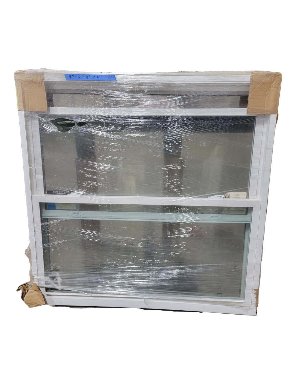 Alside Model 2201 Double Hung Vinyl Window – Energy Efficient Low-E Argon, 47" x 48" x 4"