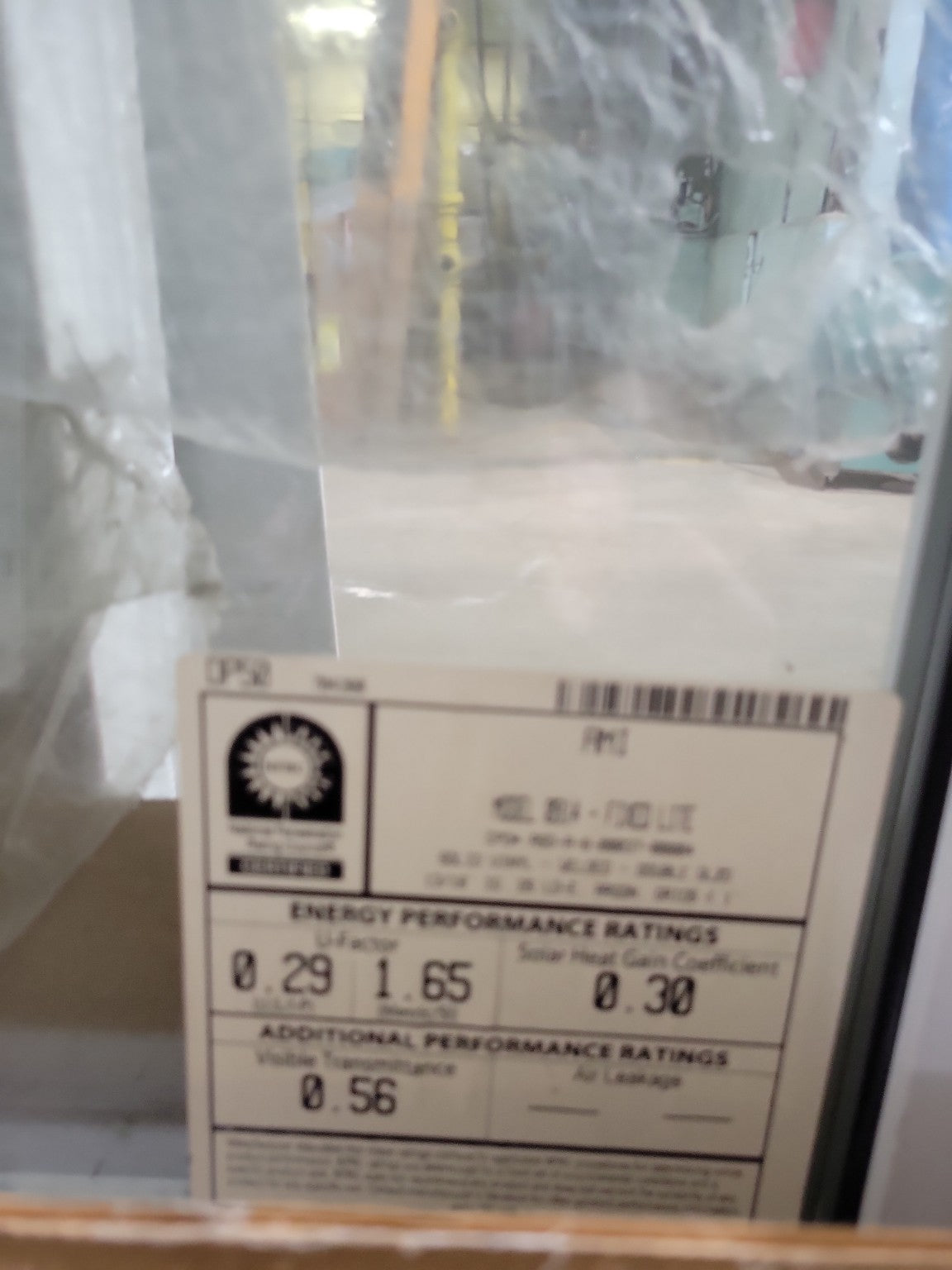 Regency Windows Corporation Picture Window – Contour Colonial Grid, Energy Star Certified, 56½" x 57"