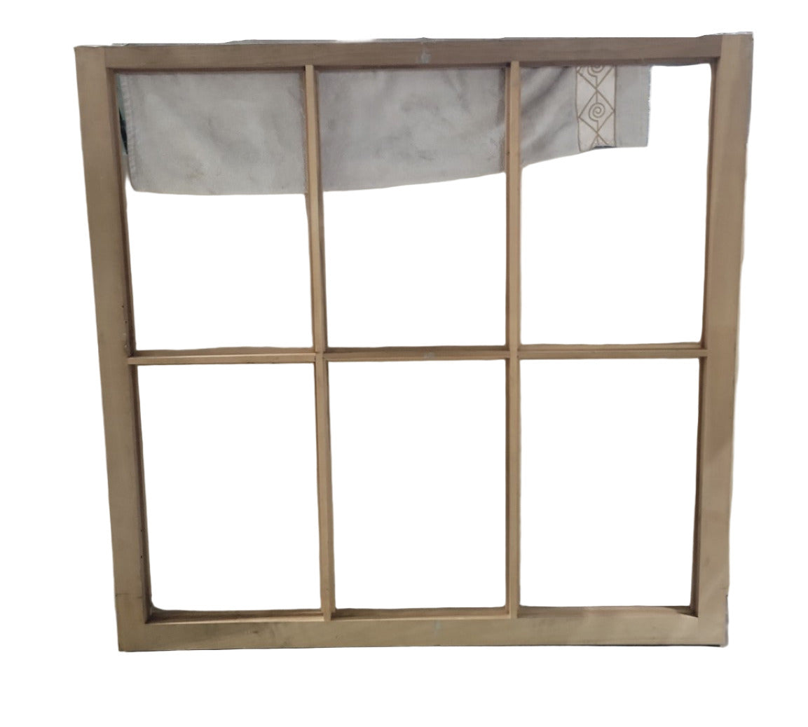 Large 6-Lite Wood Window Frame
