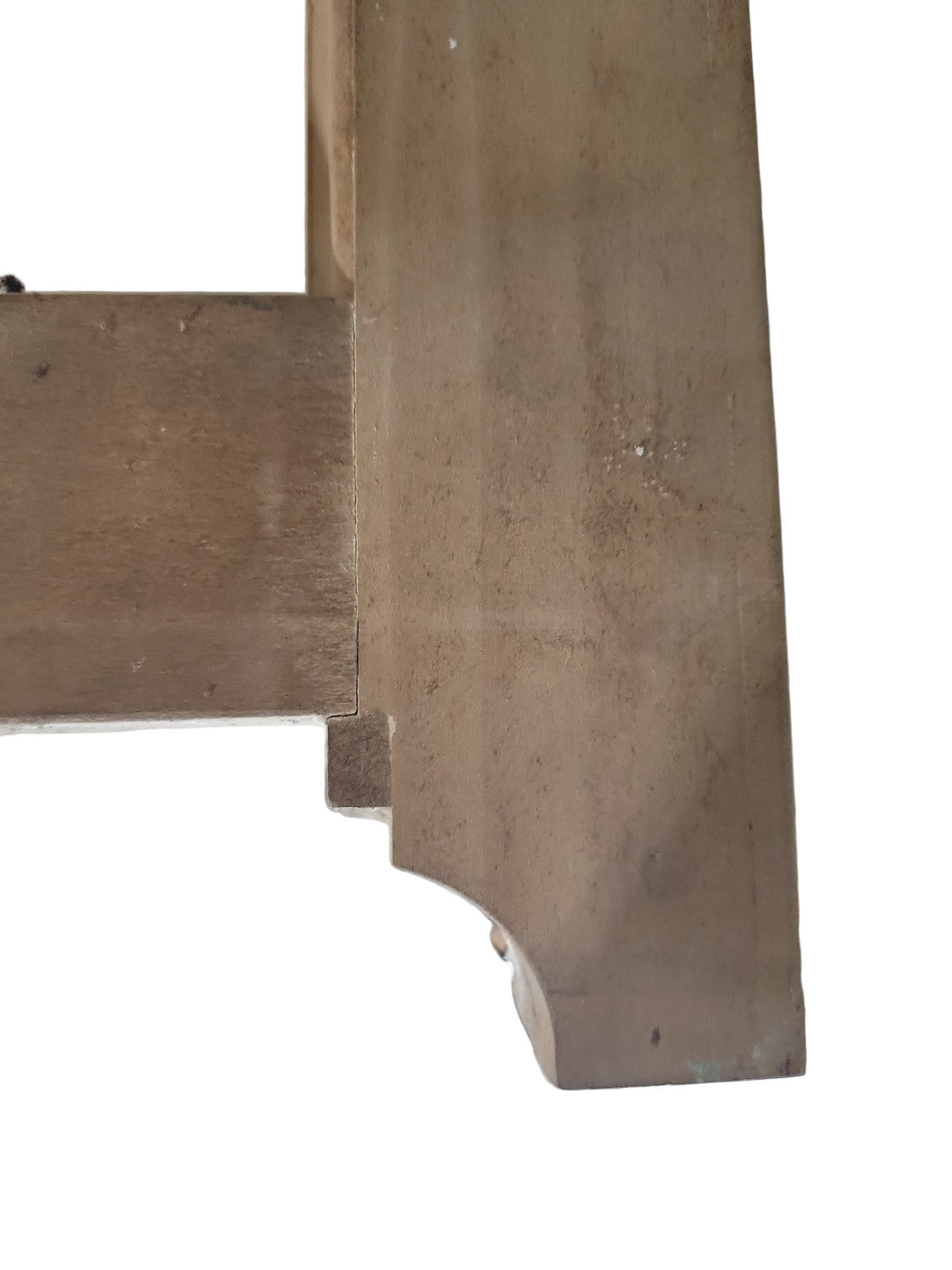 6-Lite Wood Window Frame with Dual-Pane Glazing and Decorative Horn Detail