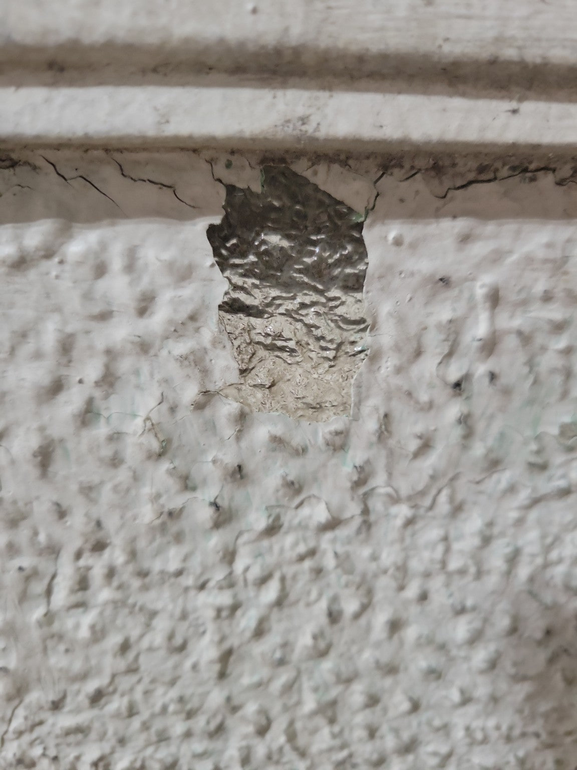 Antique Panel Wood Door with Textured Glass Upper Panel – Painted Green