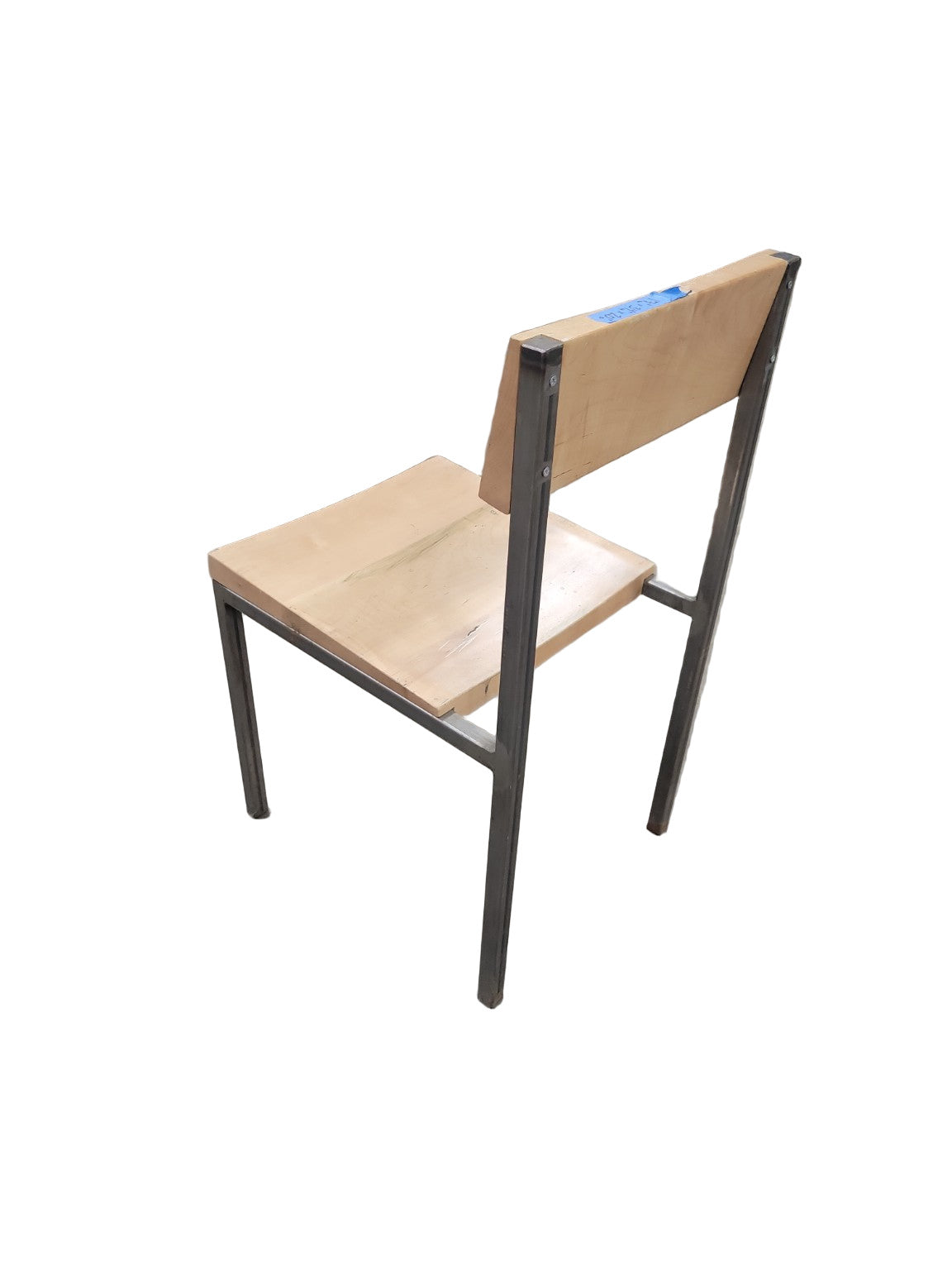 Handcrafted Solid Maple and Steel Dining Set – Cleveland Artisan Made (Table with Two Chairs)