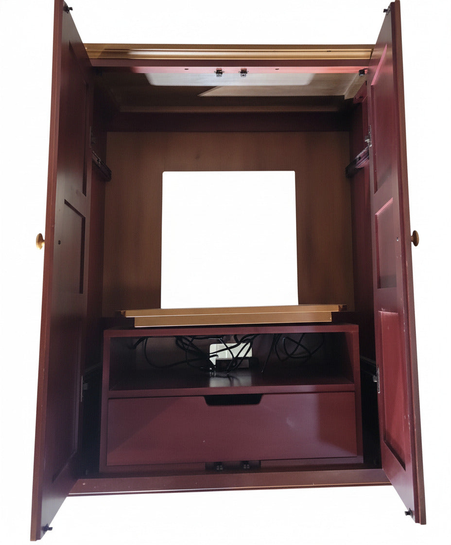 Ethan Allen Country Colors Cherry Entertainment Armoire