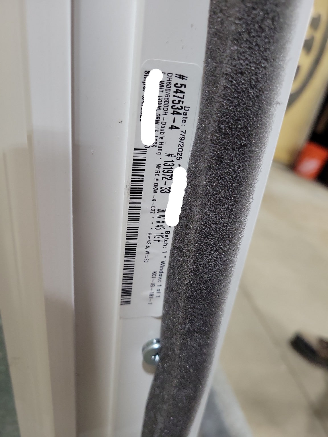 OKNA DH600 Double-Hung Window – 30" x 43 ½"