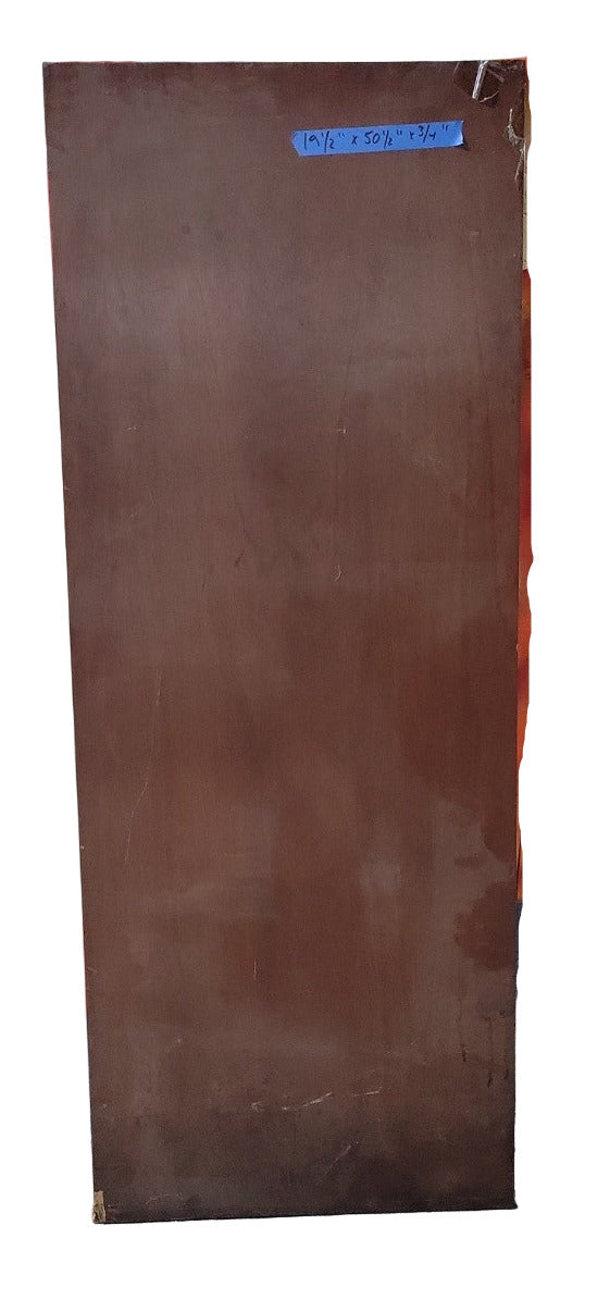Vintage Mahogany Veneer Wood Panel – 19 ½" x 50 ½" x ¾"