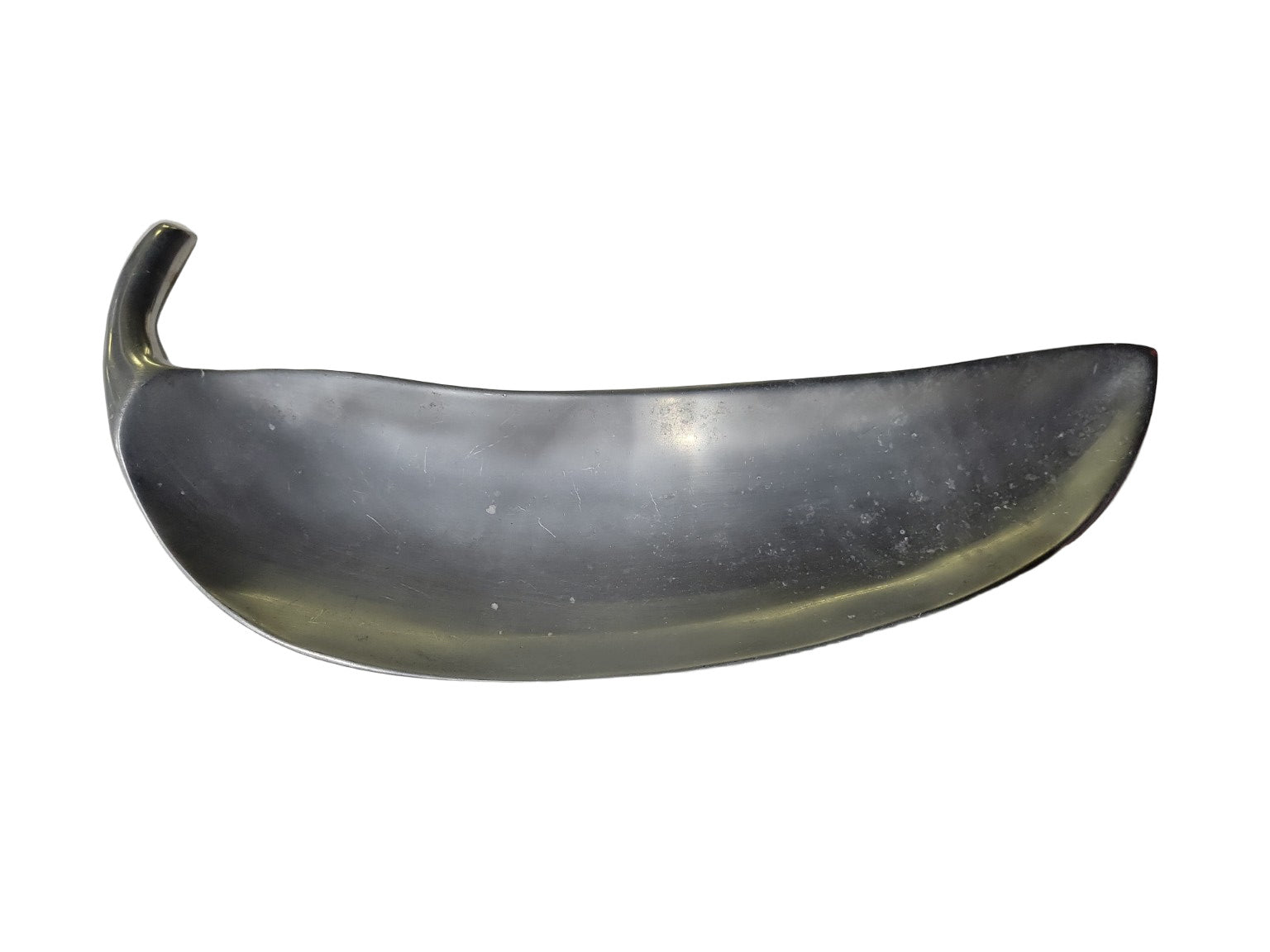 Mid-Century Modern Aluminum Serving Dish – Crescent Form