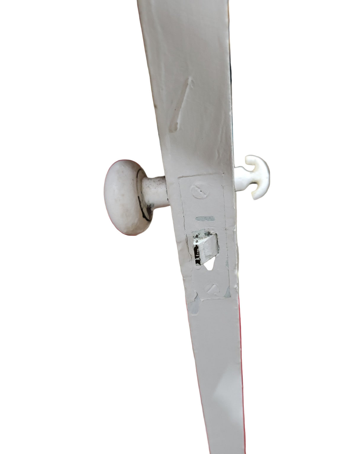 Vintage Five-Panel Solid Wood Door with Porcelain Knob