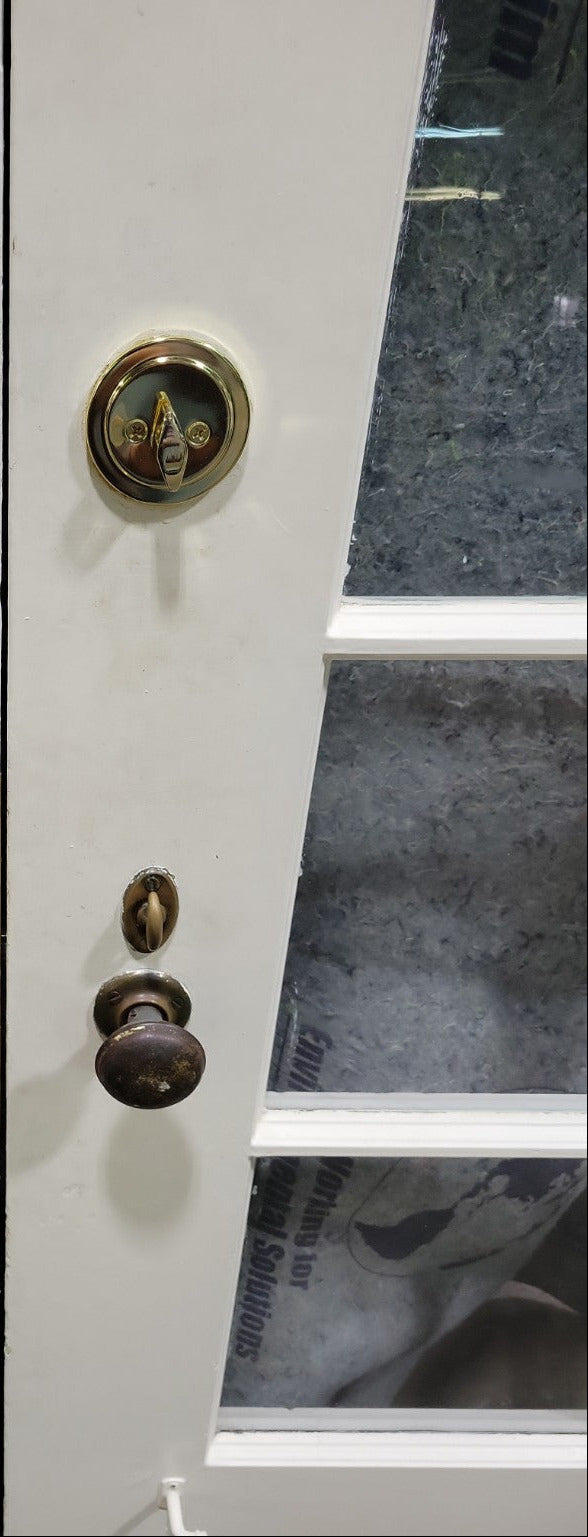 Vintage 15-Lite French Door – Single Panel with Hardware