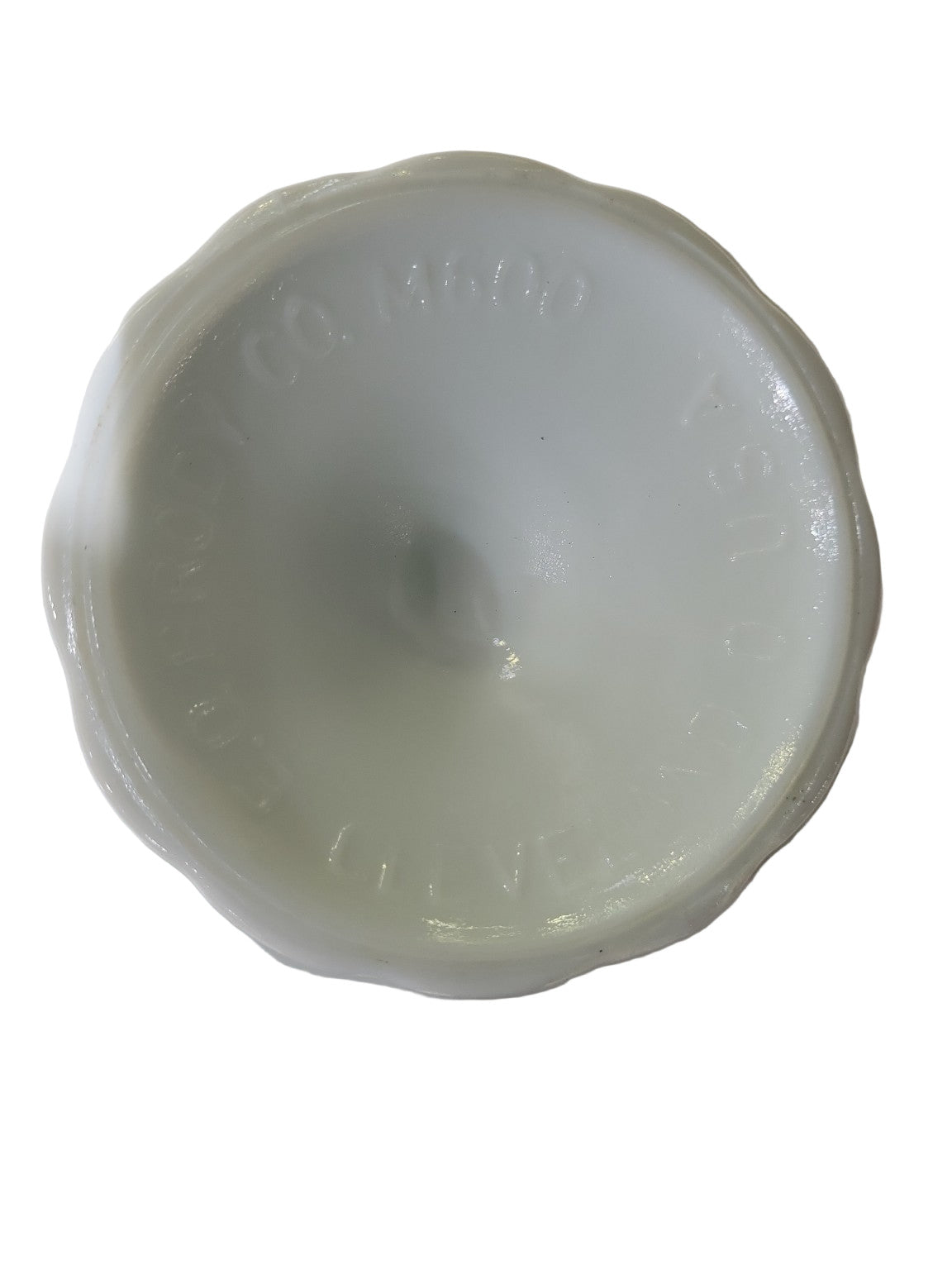 E.O. Brody Co. Milk Glass Pedestal Compote – Pattern M600, Cleveland, Ohio