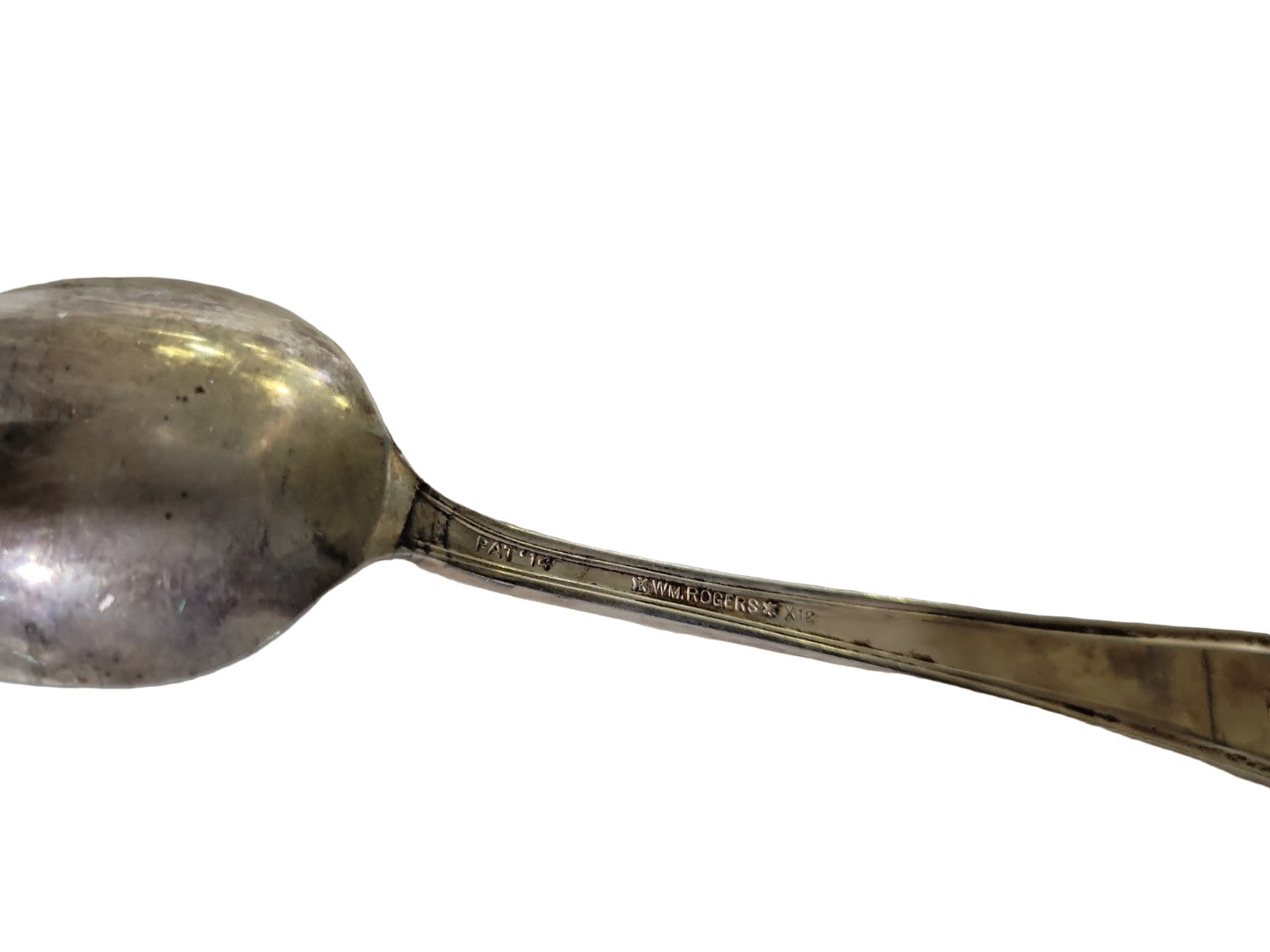 Set of 6 Wm. Rogers & Son Silverplate Teaspoons – “Pat. 1915” Pattern X12