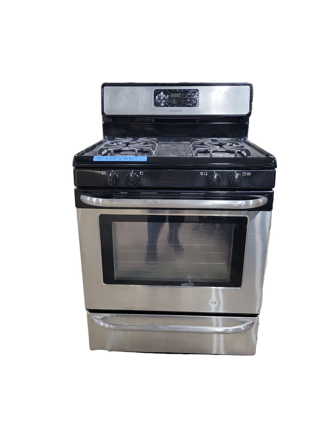 Frigidaire Stainless Steel Gas Range – 30” Freestanding Oven with Four Burners