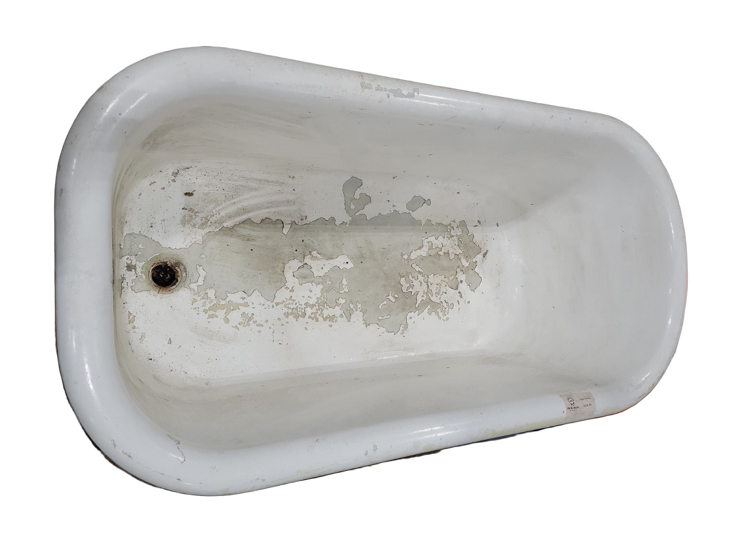 Antique Cast Iron Pedestal Bathtub – 60" x 30" x 23"