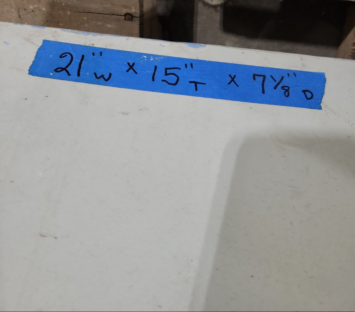 Keystone Pottery Vitreous China Toilet Tank – Trenton, NJ – 21" W x 7⅞" D x 15" T