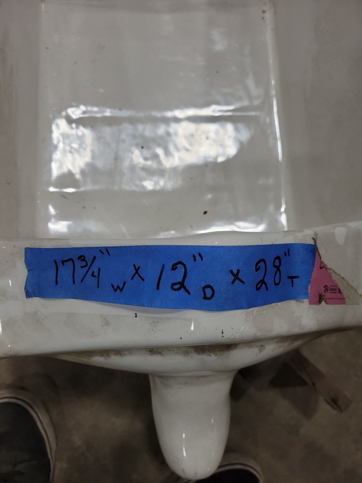 American Standard Vitreous China Wall-Mount Urinal – 17¾" W x 12" D x 28" T