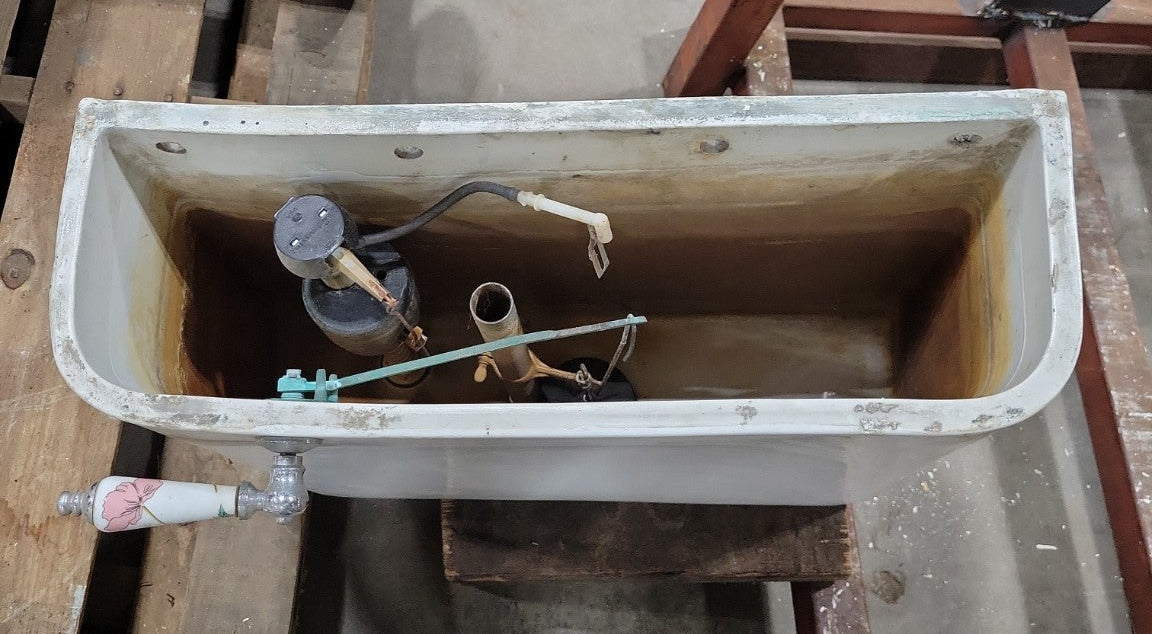 Standard “Tiffin” Vitreous China Toilet Tank & Lid – Dated May 27, 1925 – 22" x 7½" x 16½" (Lid: 24¼" x 8¾" x 2")