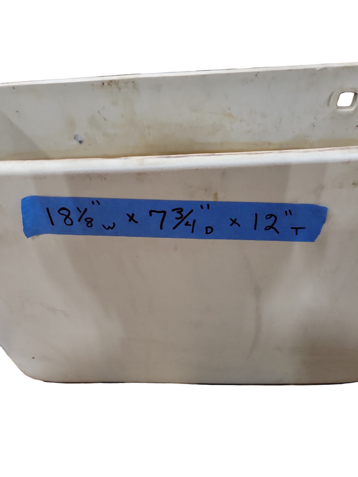 Vintage Vitreous China Toilet Tank – Model B42 – 18⅛" x 7¾" x 12"